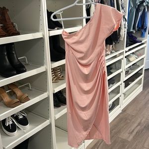 Pink, size medium, worn once, excellent condition